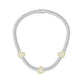 10 Karat Two-Tone (White and Yellow) Gold 11.28 Carat Diamonds Heart Necklace-1430014-WY