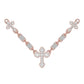10 Karat Two-Tone (Rose and White) Gold 15.05 Carat Diamonds Latin Cross Necklace-1430025-RW