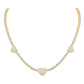 10 Karat Two-Tone (White and Yellow) Gold 3.00 Carat Diamonds Heart Necklace-1432093-WY