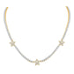 10 Karat Two-Tone (White and Yellow) Gold 2.87 Carat Diamonds Star Necklace-1432099-WY