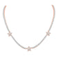 10 Karat Two-Tone (White and Rose) Gold 3.13 Carat Diamonds Star Necklace-1432100-WR