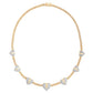 10 Karat Two-Tone (White and Yellow) Gold 4.15 Carat Diamonds Heart Necklace-1460004-WY