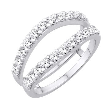 14 Karat White Gold 1.00 Carat Diamonds Enhancer Ring-2025020-WG