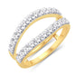 14 Karat Yellow Gold 1.00 Carat Diamonds Solitaire Enhancer Ring-2025020-YG