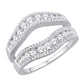 14 Karat White Gold 1.00 Carat Diamonds Classic Enhancer-2025025-WG