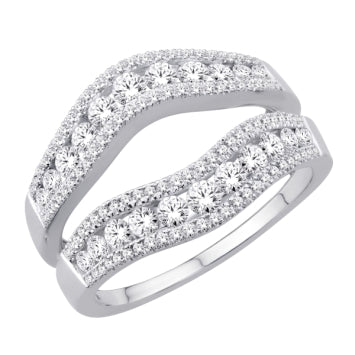 14 Karat White Gold 1.00 Carat Diamonds Classic Enhancer-2025025-WG