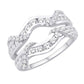 14 Karat White Gold 1.15 Carat Diamonds Classic Enhancer-2025026-WG