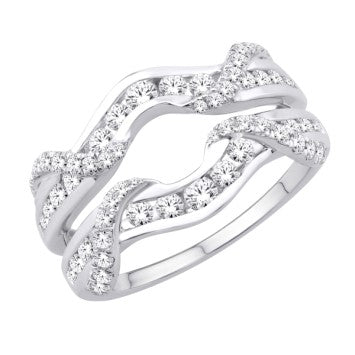 14 Karat White Gold 1.15 Carat Diamonds Classic Enhancer-2025026-WG