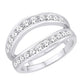 14 Karat White Gold 0.50 Carat Diamonds Enhancer Ring-2025028-WG