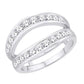 14 Karat White Gold 1.00 Carat Diamonds Ladies Classic Enhancer-2025029-WG