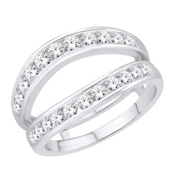14 Karat White Gold 1.00 Carat Diamonds Ladies Classic Enhancer-2025029-WG