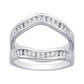 14 Karat White Gold 0.25 Carat Diamonds Ring Guard-2029504-WG
