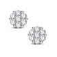 14K 0.69ct Lab Grown Flower Earring