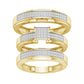 10K  0.33CT  Diamond Trio Set