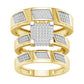 10K  0.50CT  Diamond Trio Set