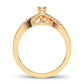 10K 0.16CT Diamond Ring