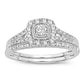 14K 0.33CT DIAMOND BRIDAL RING