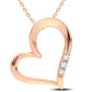 14K 0.06CT Diamond Pendant