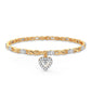 10K 0.10CT DIAMOND BRACELET