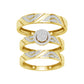 10K 0.33CT DIAMOND TIRO SET