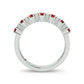 14K 0.10ct Diamond Ruby Band