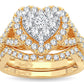 14K 1.00ct Diamond Bridal Ring