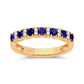 14K 0.10ct Diamond Sapphire Ring