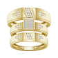 10k 0.07ct Diamond Trio Set