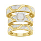 10K 0.50CT DIAM TRIO SET
