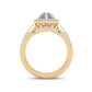 14K 0.75CT Diamond Bridal Ring