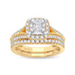 14K 0.75ct Diamond Bridal Ring