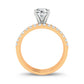 14K 0.50ct Diamond Semi Mount