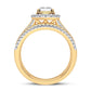 14K 0.62CT Diamond Bridal Ring