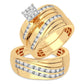 14K 1.13CT DIAMOND TRIO SET