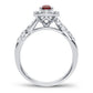 14K 0.28CT Diamond Ruby Ring