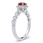 14K 0.25CT Diamond Ruby Ring
