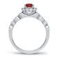 14K 0.25CT Diamond Ruby Ring