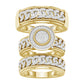 10K 0.65CT DIAM TRIO SET