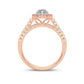 14K 1.00CT Diamond Bridal Ring