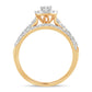 14K 1.00CT Fancy Cut Bridal Ring
