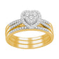 14K 0.50CT D-LADIES RINGS* HEART*