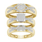 10K 0.50ct Diamond Trio Set