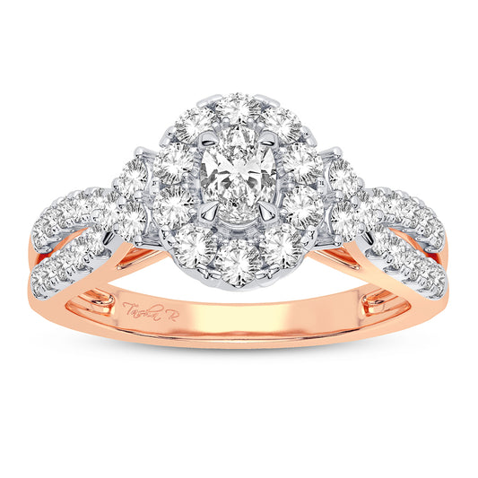 14K  1.00ct Diamond Engagement Ring