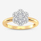 10K 0.14CT DIAMOND RING