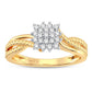 10K 0.20CT DIAMOND RING