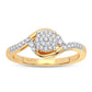10K 0.15CT DIAMOND RING