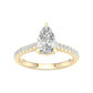 14K 1.75CT Certified Lab Grown Diamond Ring ( IGI Certified )