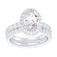 14K 3.00CT Lab Grown Bridal Set