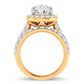 14K 5.00CT Certified Lab Grown Diamond Bridal Ring