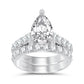 14K 5.00CT Certified Lab Grown Diamond Bridal Ring
